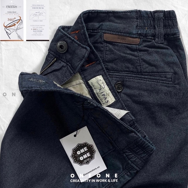 Side Banding Denim Pants