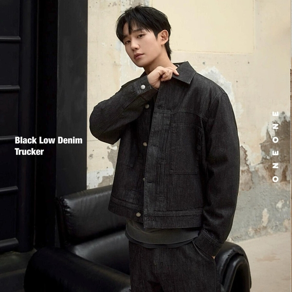 Black Low Denim Trucker MYJP6151