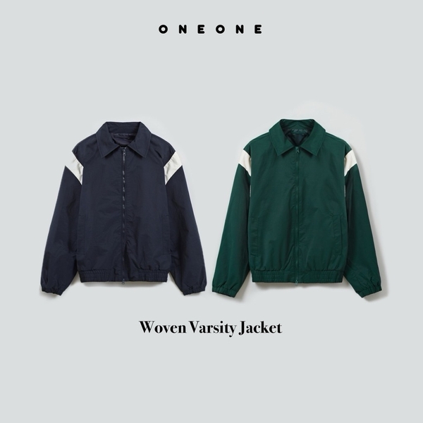 Woven Varsity Jacket