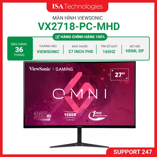 Màn hình cong ViewSonic VX2718-PC 27