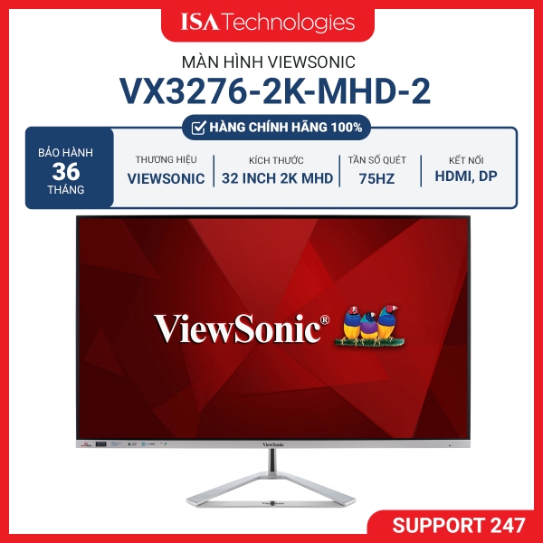 Màn hình ViewSonic VX3276-2K-MHD-2 32