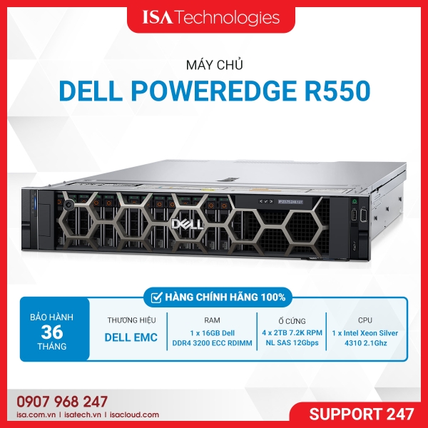 Server Dell Poweredge R550 (8x3.5