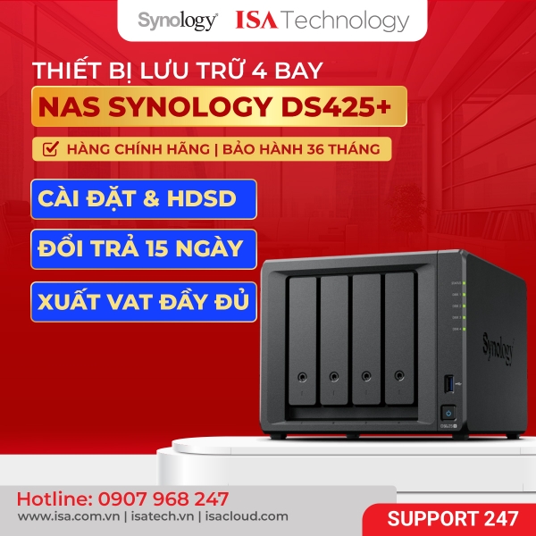 Thiết bị lưu trữ NAS Synology DS425+ 4 - bay ổ cứng