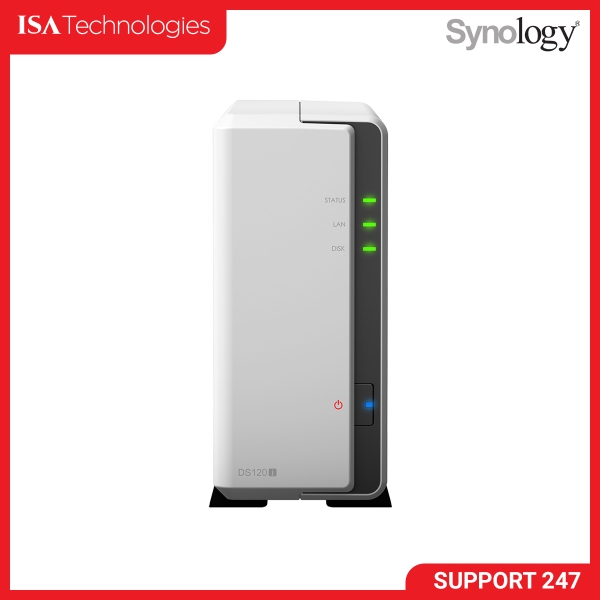 Synology DS120j NAS 1 Bay Con HD WD Red 10 TB Installato - Archiviazione Cloud Personale