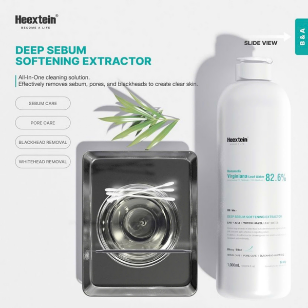 HEEXTEIN DEEP SEBUM SOFTENING EXTRACTION - 1000ml | 100ml