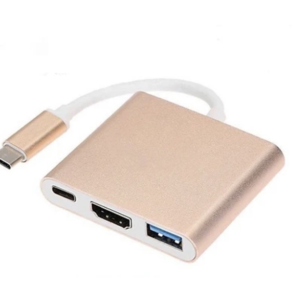 [Mã ELHACE giảm 4% đơn 300K] Cáp chuyển Type C sang HDMI 1080P, Type C Và Usb 3.0