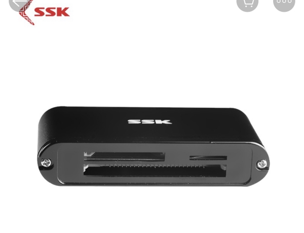 Đầu đọc thẻ nhớ đa năng SSK SCRM630 USB 3.0 - đọc thẻ TF/SD/CF (Đen)