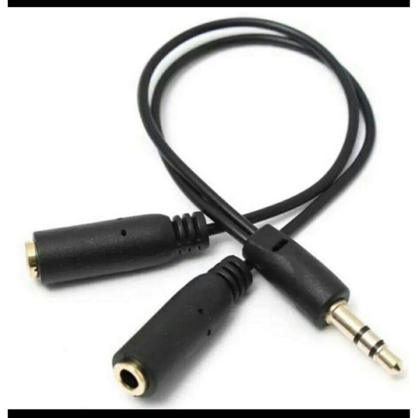 [Mã ELHACE giảm 4% đơn 300K] [Mã ELFLASH3 hoàn 10K xu đơn 20K] Cáp chuyển jack 3.5mm từ 1 cổng sang 2 cổng độ dài 20cm