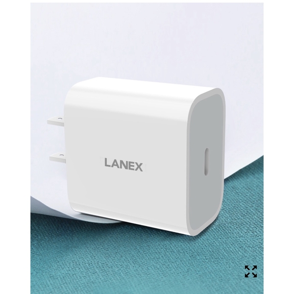 Cóc sạc nhanh cổng Type C LANEX LC08 (1 cổng USB, QC3.0, 20W)
