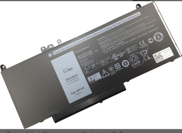 Pin laptop Dell Latitude E5470 E5570, Precision 15 3510 6MT4T DÀI 62WH (ZIN) – 4 CELL