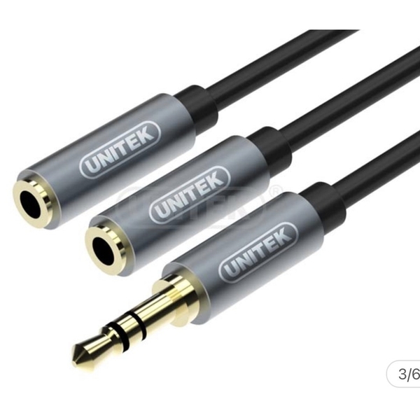 Cáp Loa 1 chia 2 Unitek YC 956ABK