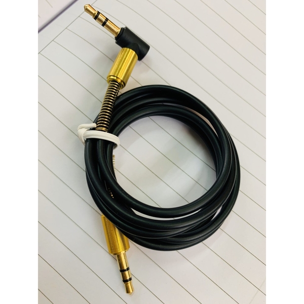 [Mã ELHACE giảm 4% đơn 300K] Cáp âm thanh chuyển đổi 2 đầu 3.5mm 90 độ