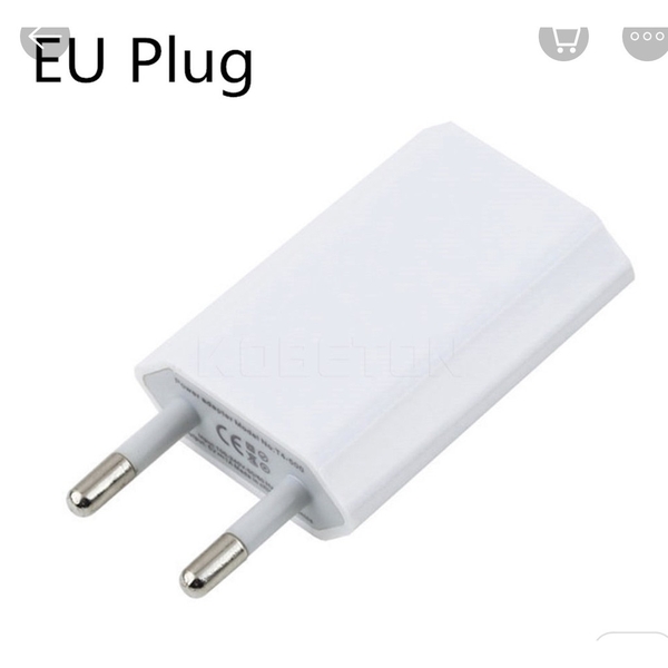 Cốc sạc 5V 1A USB gắn tường tiện dụng cho du lịch/tại nhà