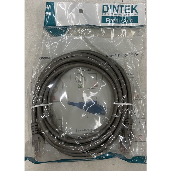 Cáp mạng 1.5M/3M/5M Dintek Cat 5E- Hàng chính hãng