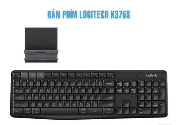 Bàn Phím Bluetooth  Logitech K375S - Hàng Chính Hãng