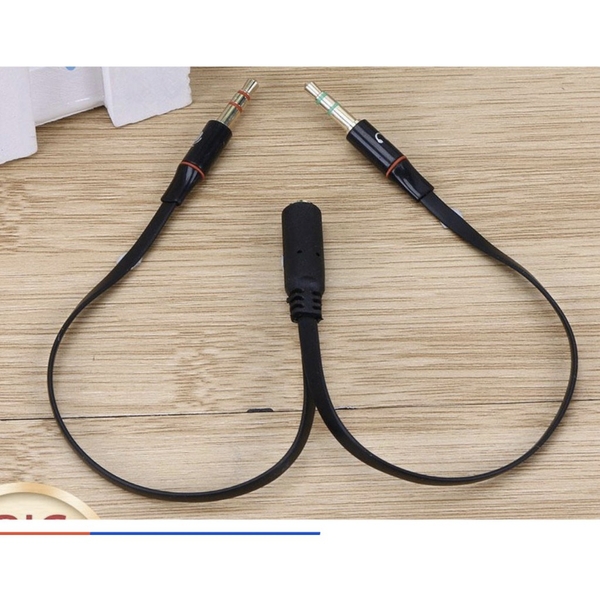 [Mã ELHACE giảm 4% đơn 300K] Combo 16 Cáp gộp audio và mic 3.5mm Jack gộp tai nghe 3.5 mạ vàng