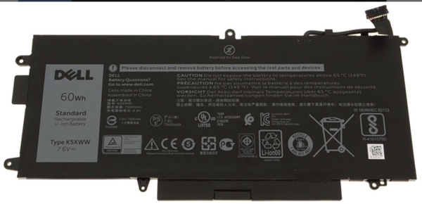 Pin laptop Dell Latitude 5289 7389 7390 5289, K5XWW 60WH (ZIN) – 4 CELL