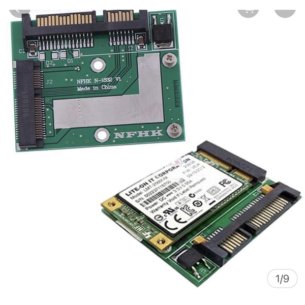 Card chuyển  Msata SSD thành 2.5'' SATA 6.0gps