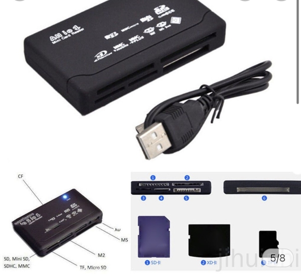 Đầu Đọc Thẻ Nhớ đa năng Tf Cf Sd Sdhc Mmc Ms Xd