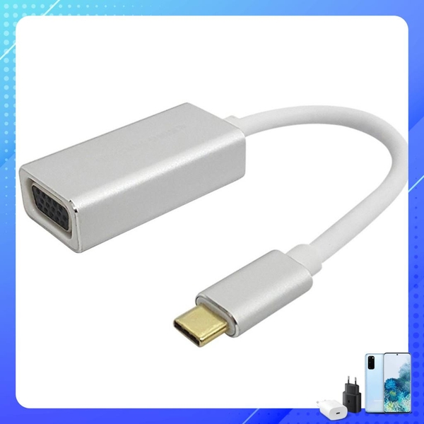 Cáp Chuyển Type C sang VGA Kingmaster KY-V001S - Hàng Chính Hãng