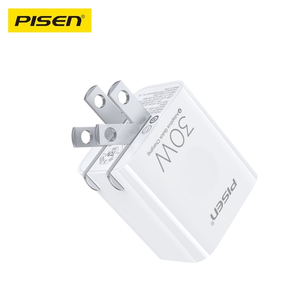 Củ(Cốc) sạc điện thoại nhanh Pisen TS C171 1C1A cổng C cổng USB 30W
