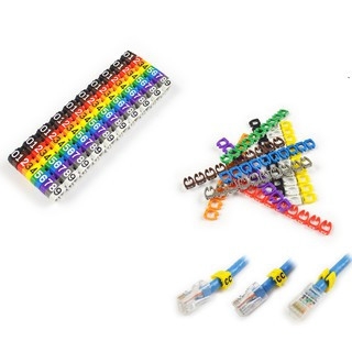 Vòng đánh số dây mạng Cat 5e Cat 6 e Ou Yasen từ số 0 đến 9