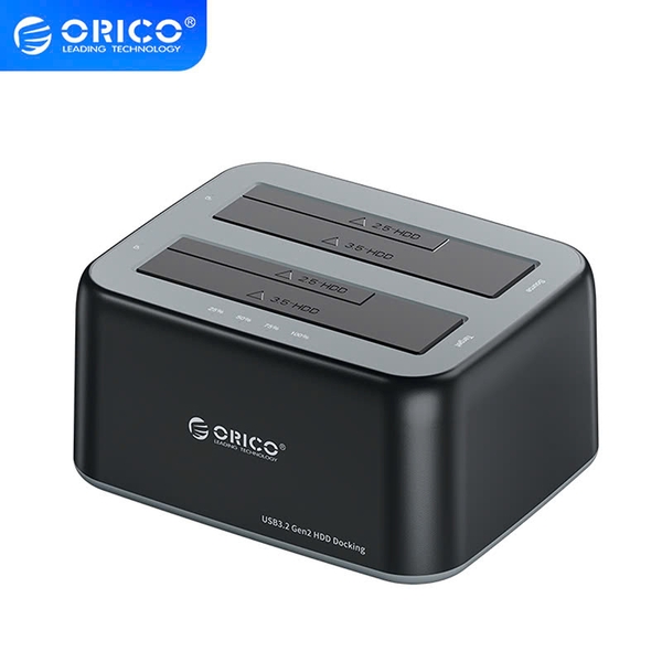 Orico Đế (Dock) ổ cứng 2 bay ORICO 6829C3 dùng cho SSD HDD 2.5in 3.5 in USB 3.0