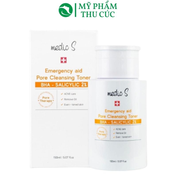 BHA Salicylic 2% Medic S  Emergency aid Pore Cleansing Toner 150ml