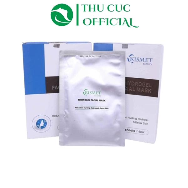 Mặt nạ Kismet Hydrogel Facial Mask - Giảm sưng đỏ, dịu da - Hộp 5 miếng