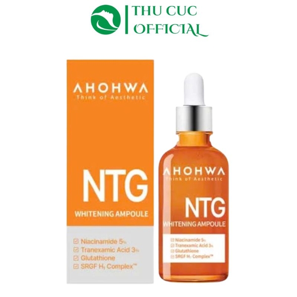 [Mẫu mới] Serum dưỡng trắng da Ahohwa Whitening Ampoule NTG 50ml