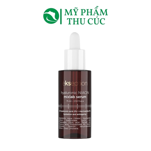 Serum Ekseption Hyaluronic Niacin 75ml - Dưỡng sáng da, giảm thâm mụn
