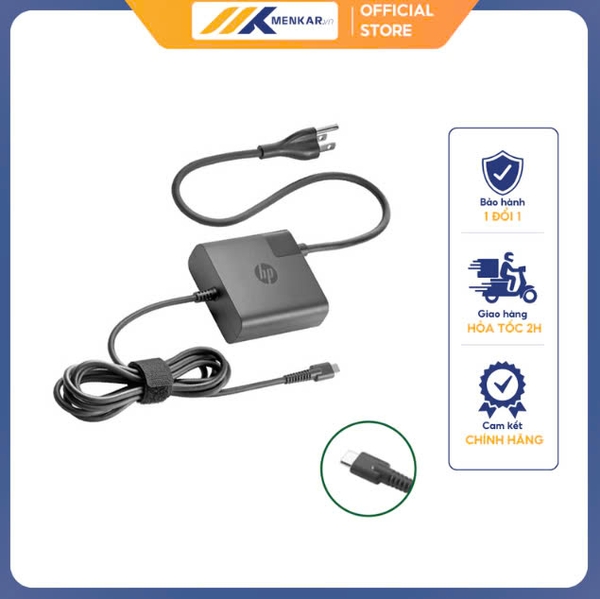 Sạc Laptop HP chân TypeC 65W 19V - 3.42A