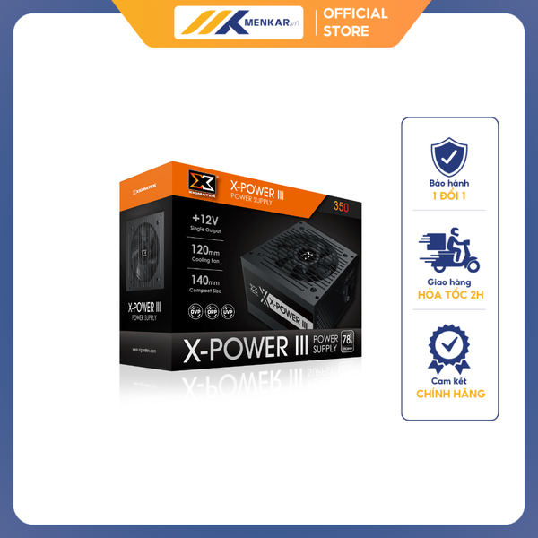 Nguồn máy tính Xigmatek X-Power III X350-300W, Tray, kèm nguồn, EN45952