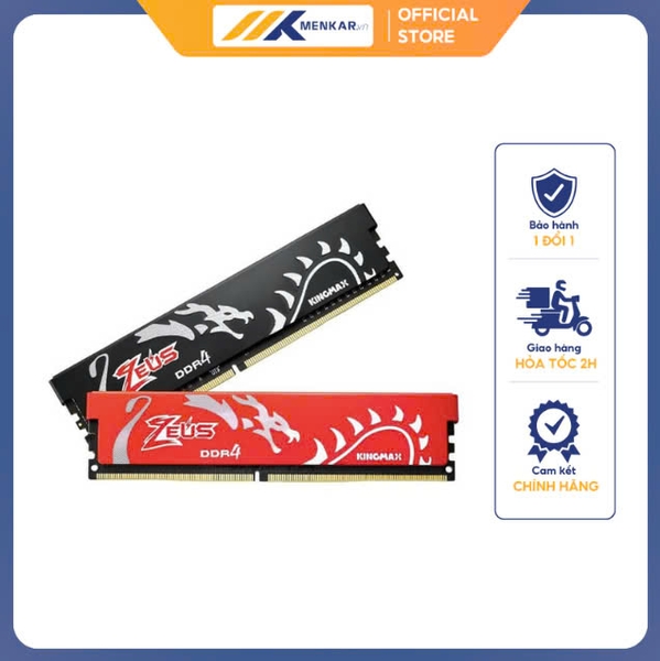 Ram Desktop Kingmax Zeus Dragon (KM-LD4-3200-16GHS) 16GB (1x16GB) DDR4 3200Mhz