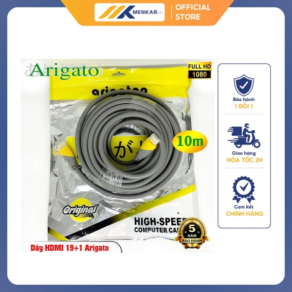 Dây HDMI ARIGATO 19+1 chuẩn 2.0 dài 10M