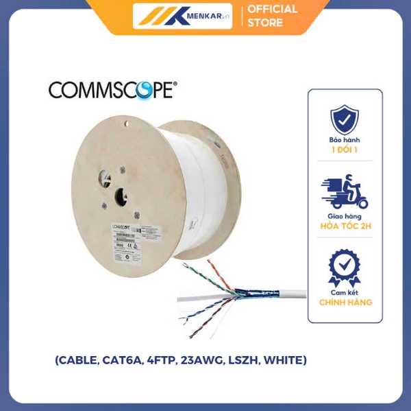 Cáp mạng Cat6A Commscope/AMP FPT, LSZH 305M 884024508 (dây chống nhiễu)