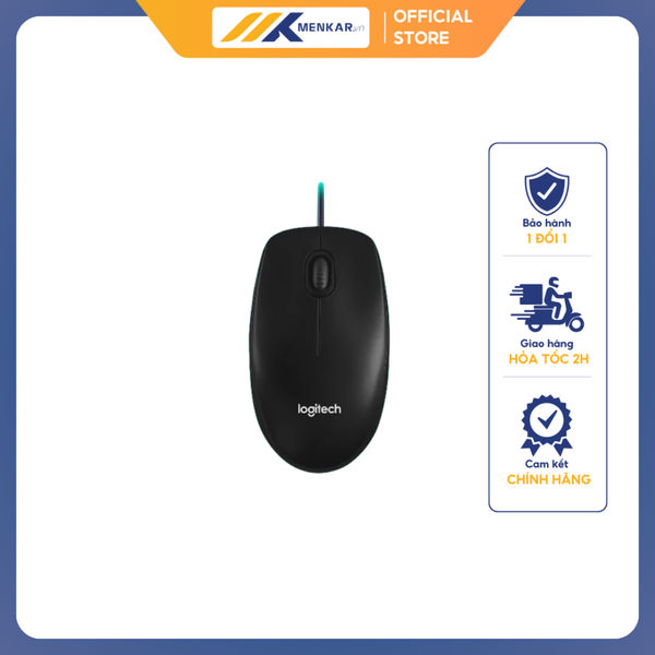 Chuột có dây Logitech B100 800DPI