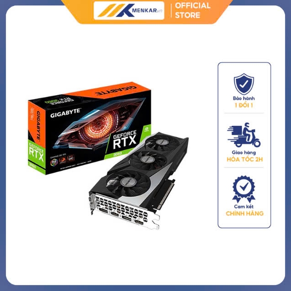 Card màn hình GIGABYTE GeForce RTX 3060 GAMING OC 12G (LHR) (GV-N3060GAMING-OC-12GD)
