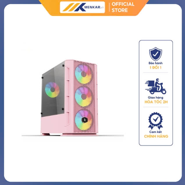 Vỏ case KENOO ESPORT G362 - Màu Hồng (Mini Tower/Màu Hồng)