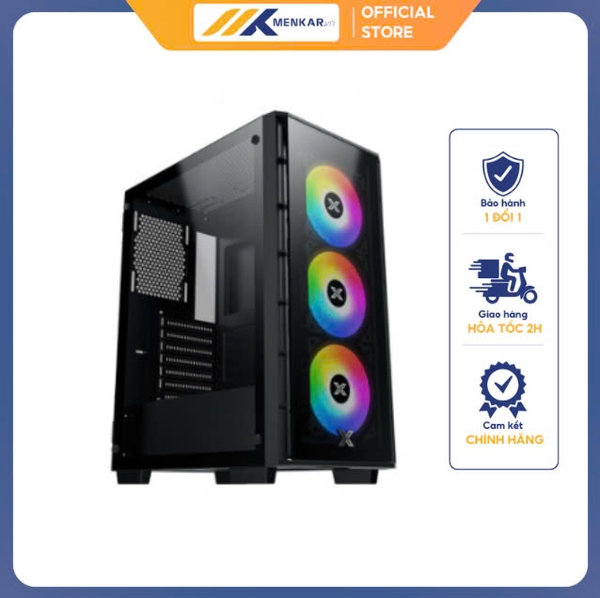 Vỏ case Xigmatek Gaming X 3FX, 03 Fan LED ARGB