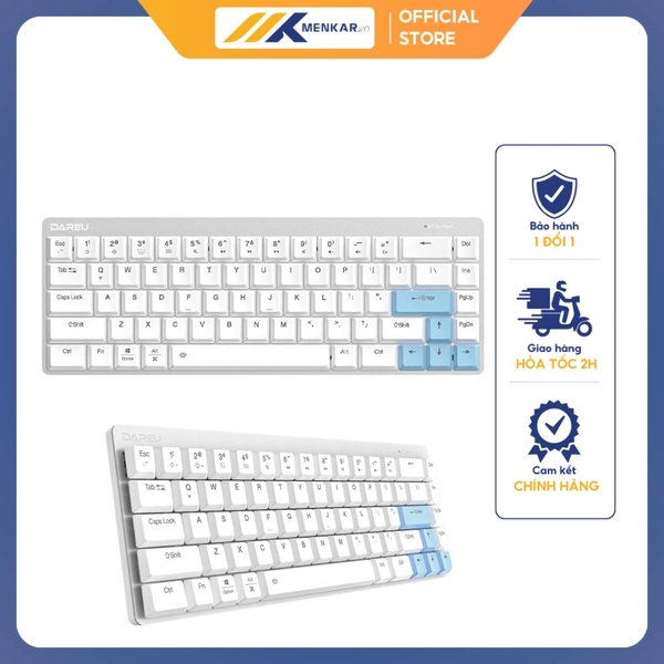 Bàn phím cơ DareU EK868 Bluetooth Black Blue Switch