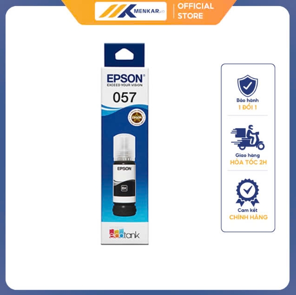 Mực in Epson 057 (Màu đen) (C13T09D100) - Dùng cho máy in Epson L8050, L18050