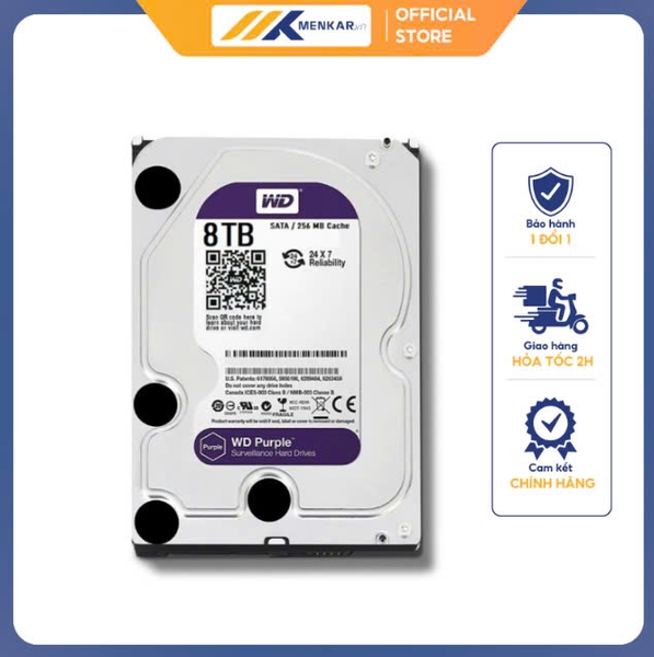 Ổ cứng HDD WD Purple 8TB 3.5 inch (WD85PURZ)