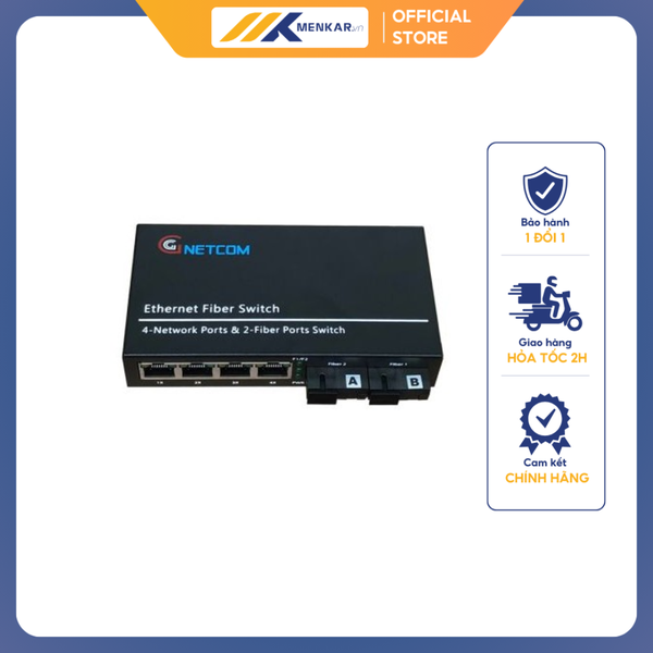 Switch Quang HO-LINK HL-2F4EP-SC 2 quang 4 Cổng POE 10/100M