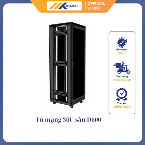 Tủ rack 36U D600, UNR 36UD600-2CL