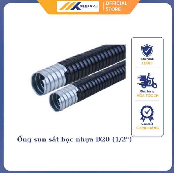 Ống sun sắt bọc nhựa D20 (1/2
