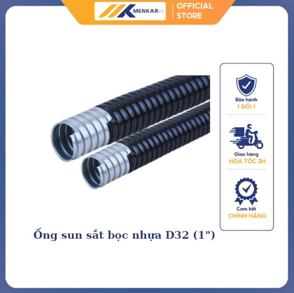 Ống sun sắt bọc nhựa D32 (1