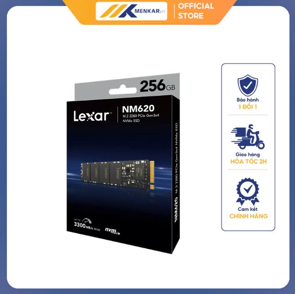 SSD Lexar NM620 256GB M2 2280 NVME PCIE GEN 3X4