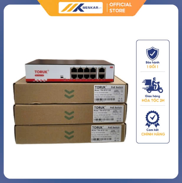 Switch Toruk  8 port 10/100Mps, TR-8F2F-100 + 2 Uplink