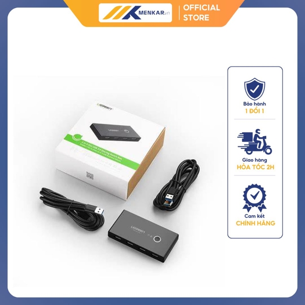 Bộ chia USB Ugreen (2x4) 2 ra 4 cổng Ugreen (60101)